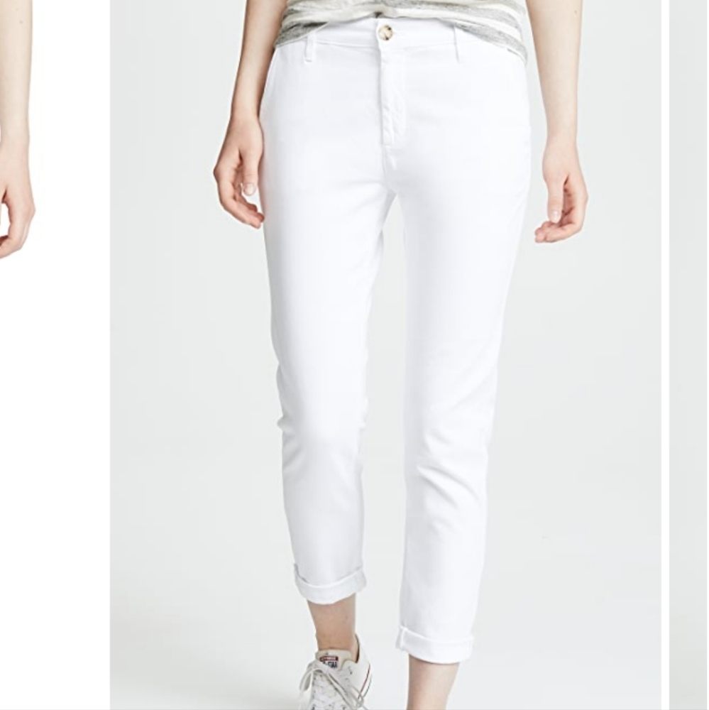 AG Adriano Goldschmied Caden Tailored Trouser ankle pants white 27